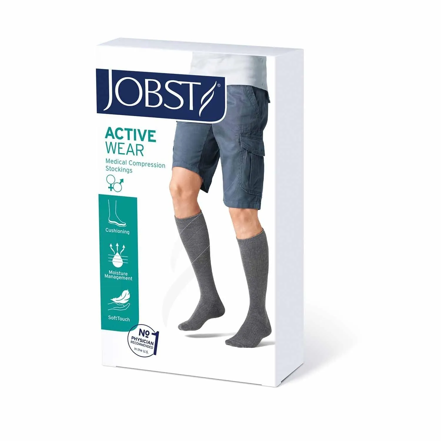 JOBST Activewear Knee High 20-30 mmHg Closed Toe Compression Stockings