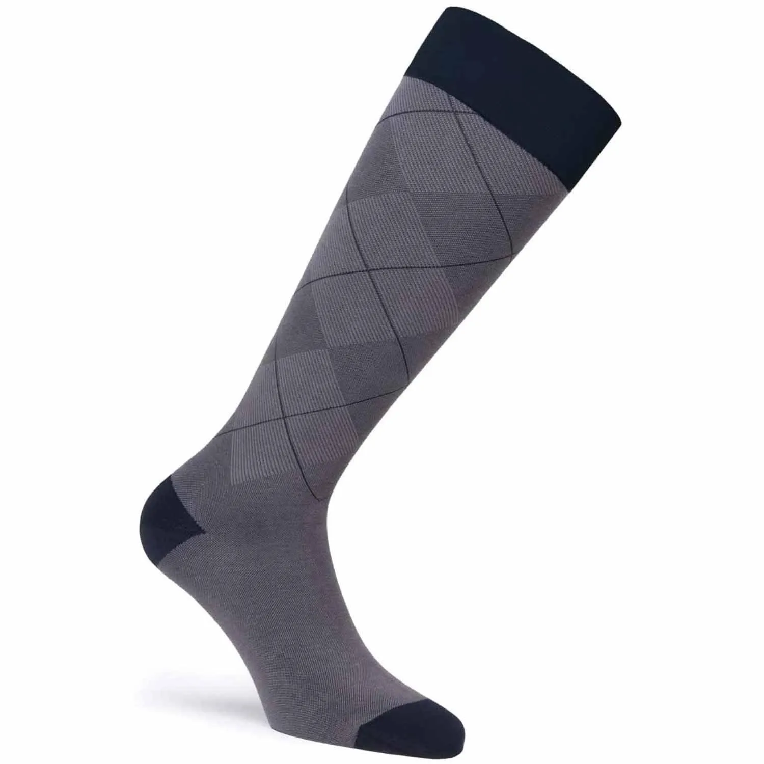 JOBST Casual Pattern Knee High Compression Socks, 15-20 mmHg, Closed Toe