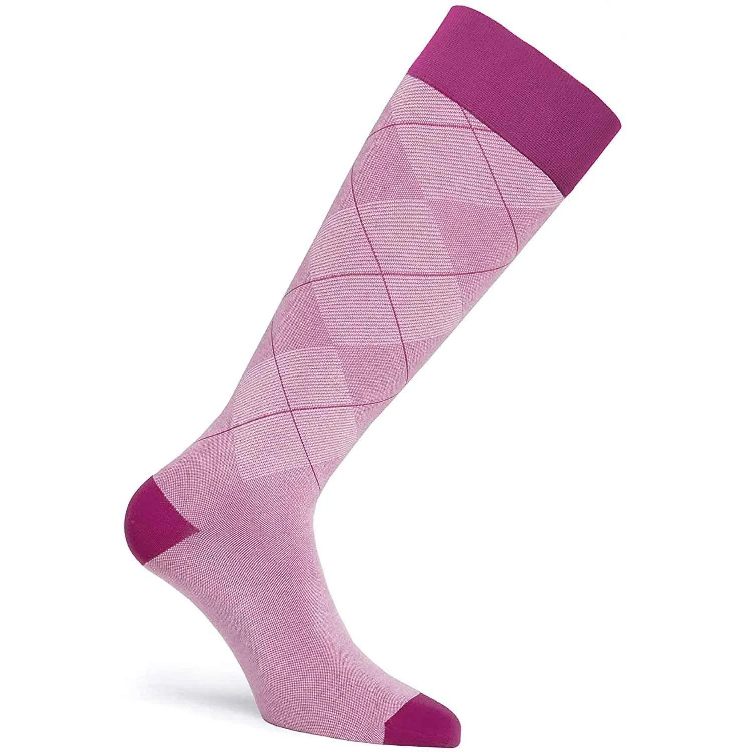JOBST Casual Pattern Knee High Compression Socks, 15-20 mmHg, Closed Toe