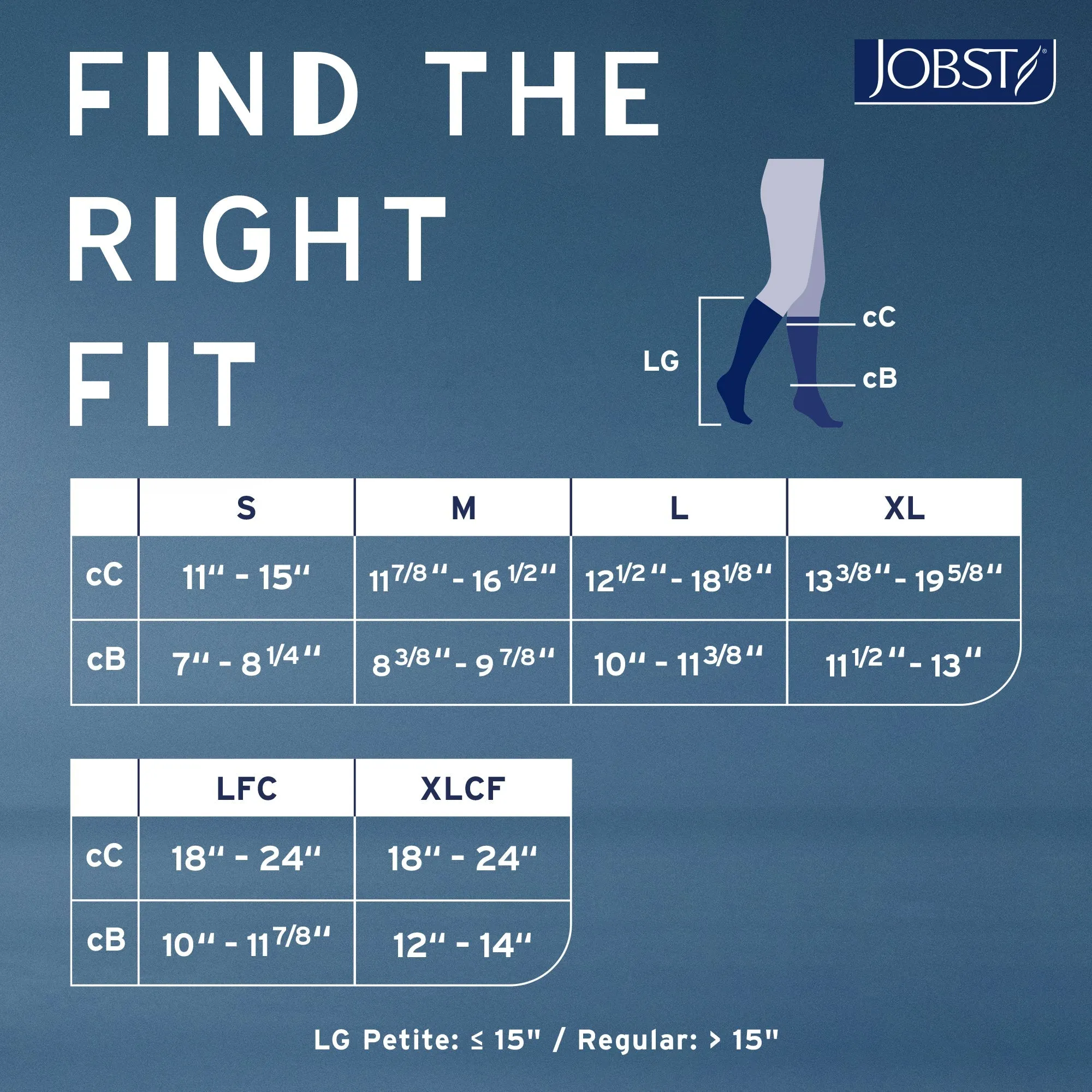 JOBST Relief 15-20 mmHg Compression Stockings, Knee High, Open Toe