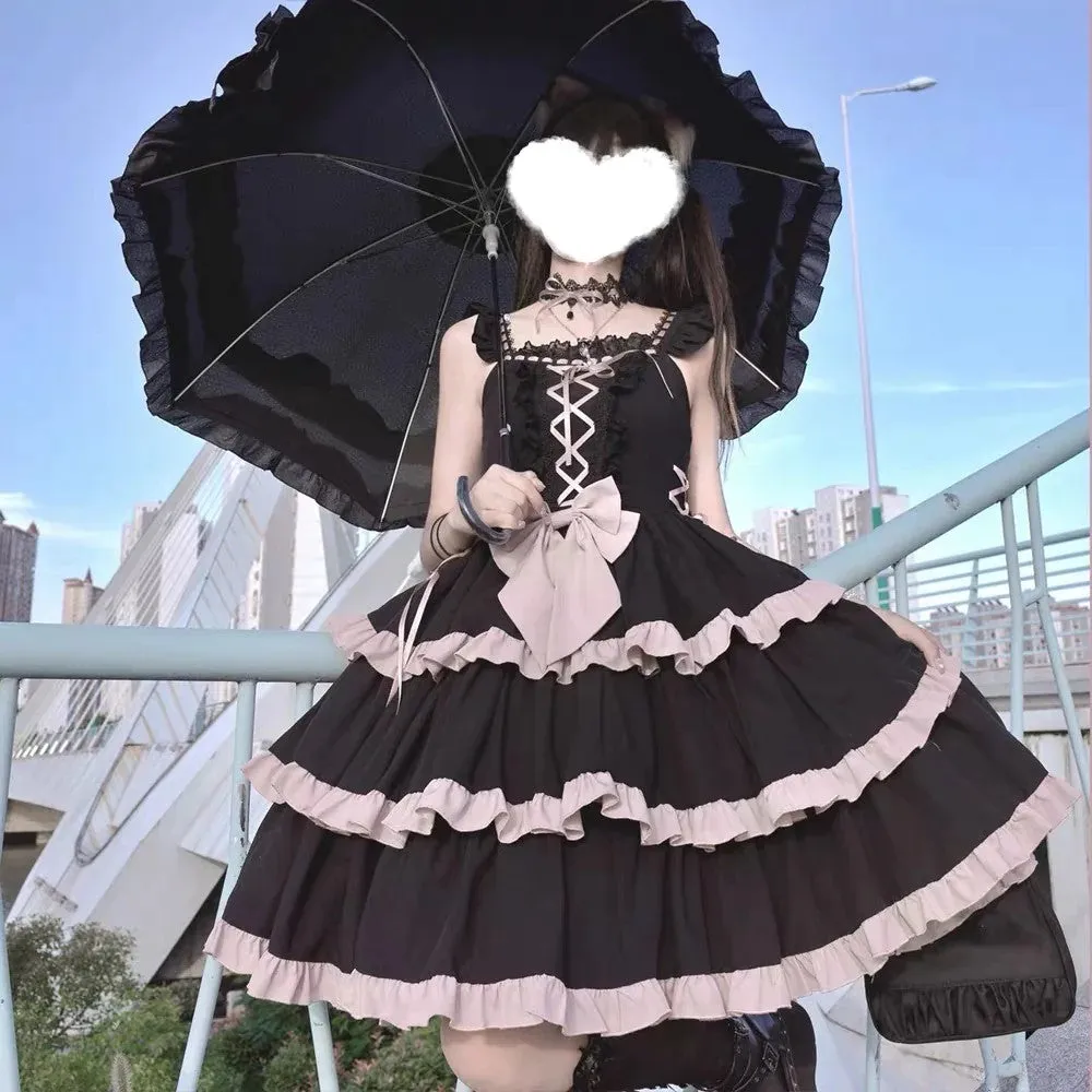Layered Black Lolita Dress