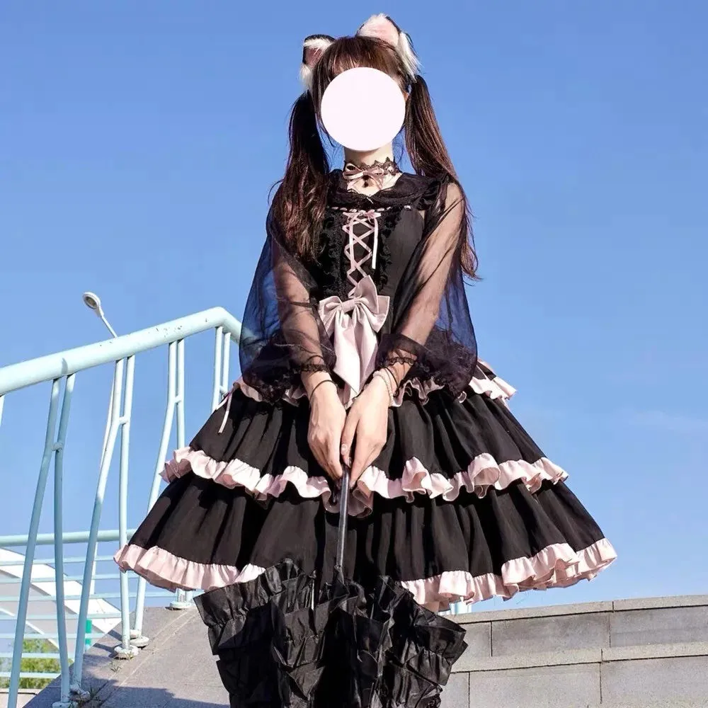 Layered Black Lolita Dress
