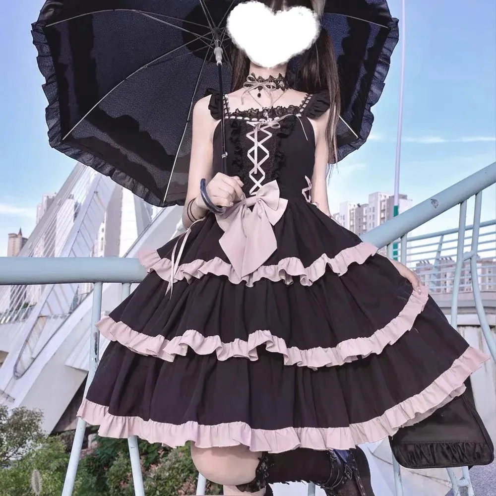 Layered Black Lolita Dress