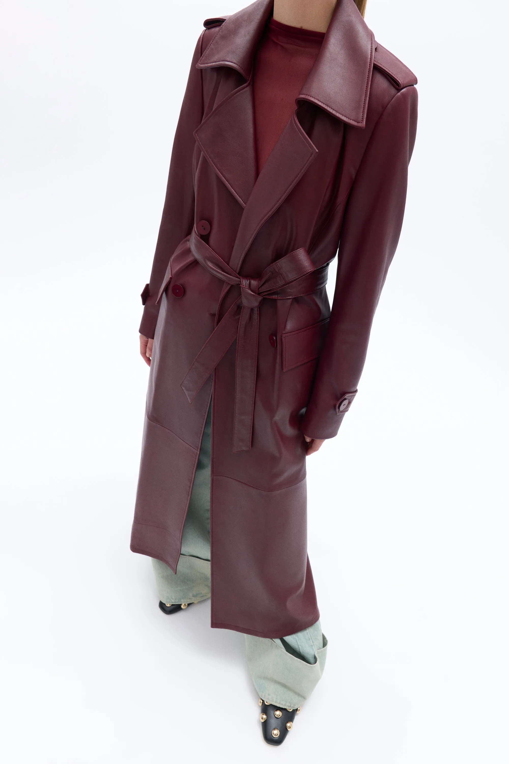 Leather Trench Coat