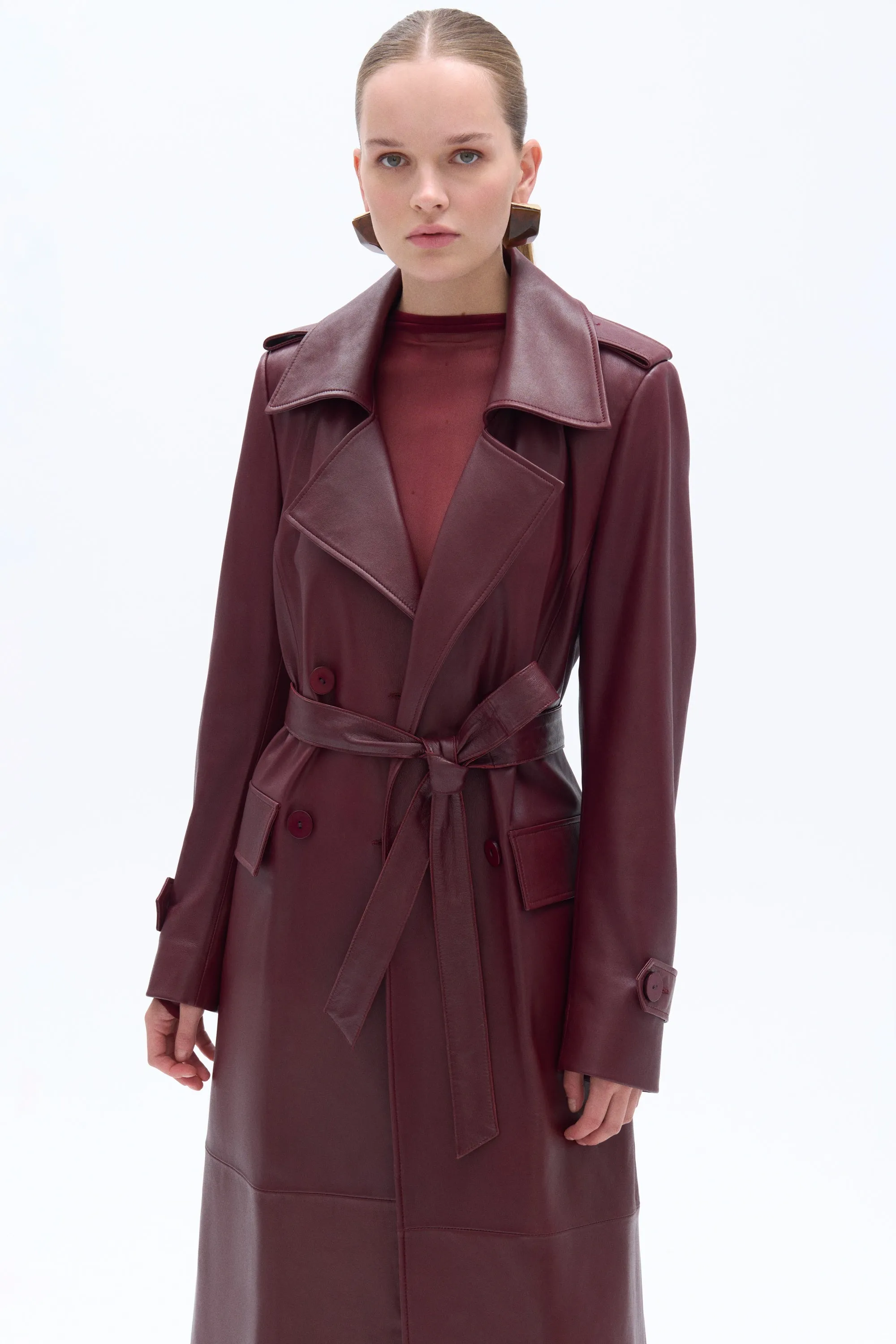 Leather Trench Coat
