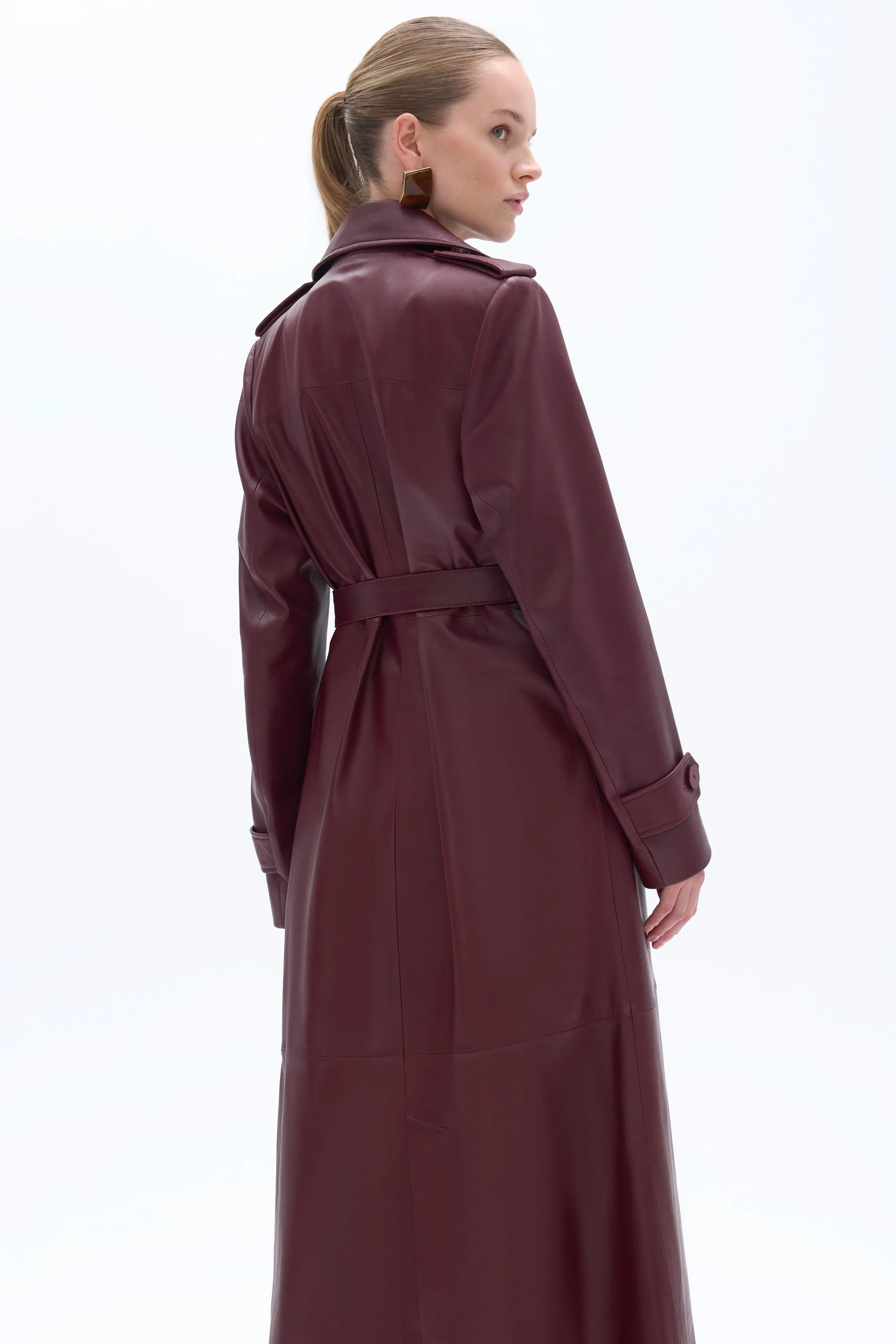 Leather Trench Coat