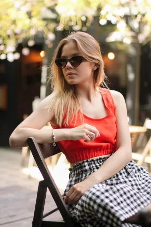 Linen Crop Top BONYA