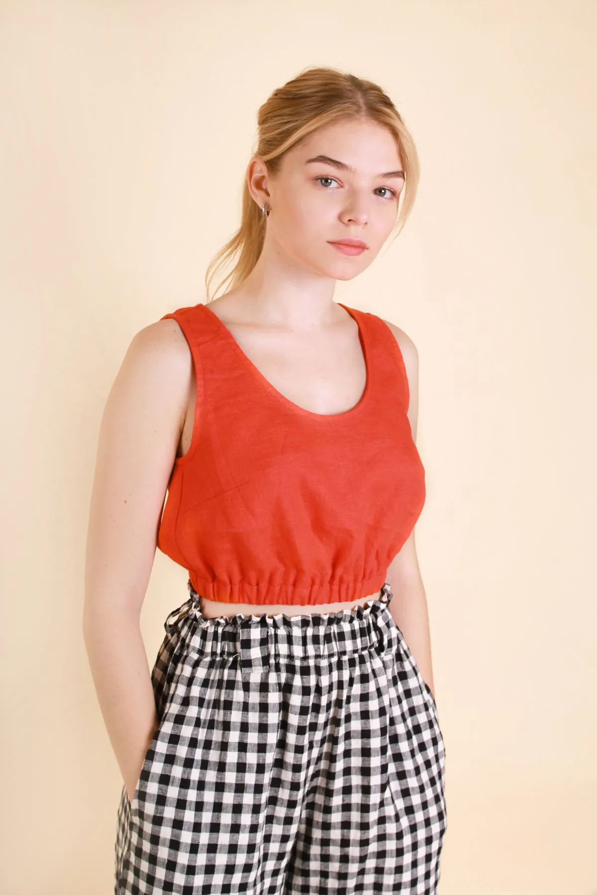 Linen Crop Top BONYA