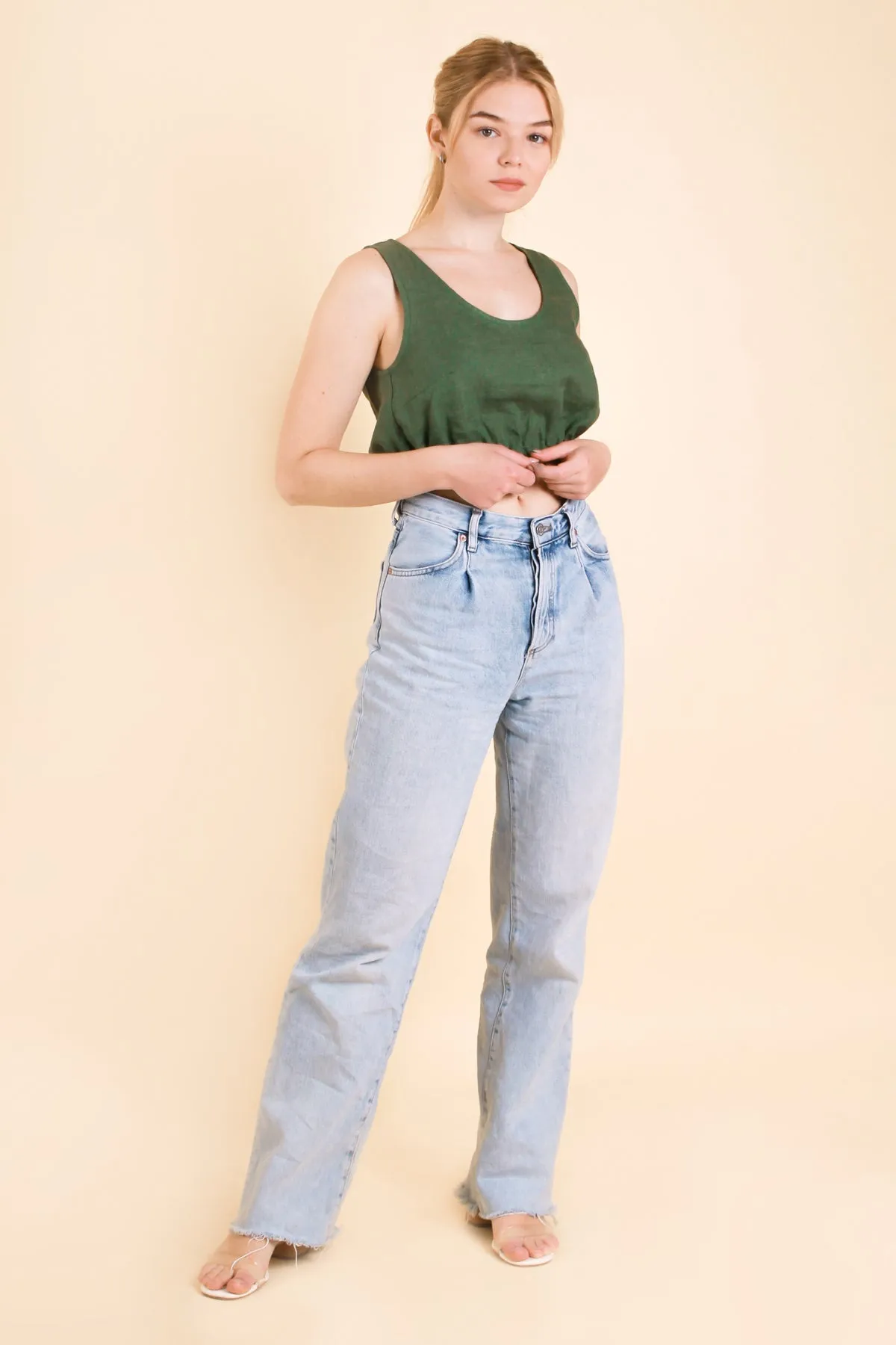 Linen Crop Top BONYA