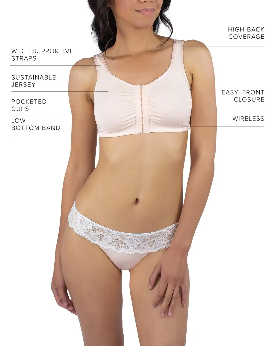 Maia Front Close Bra in Blush