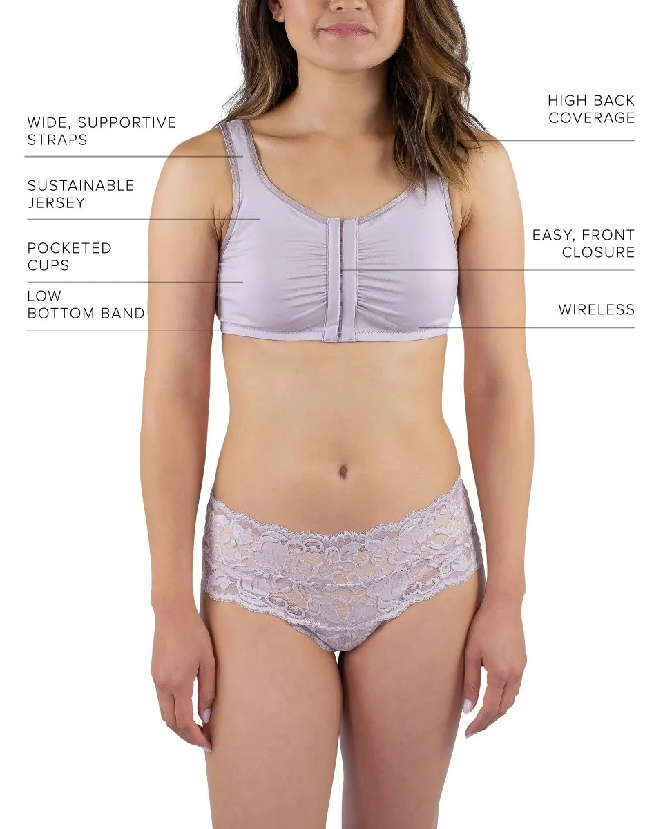 Maia Front Close Bra in Mauve