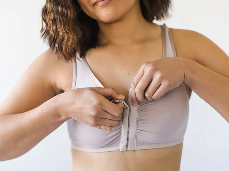 Maia Front Close Bra in Mauve