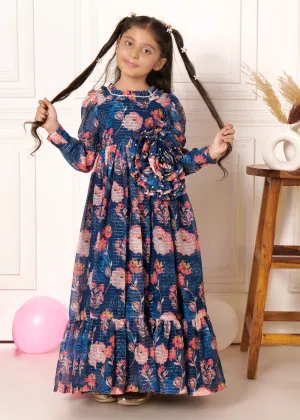 Midnight Garden Floral Maxi Dress