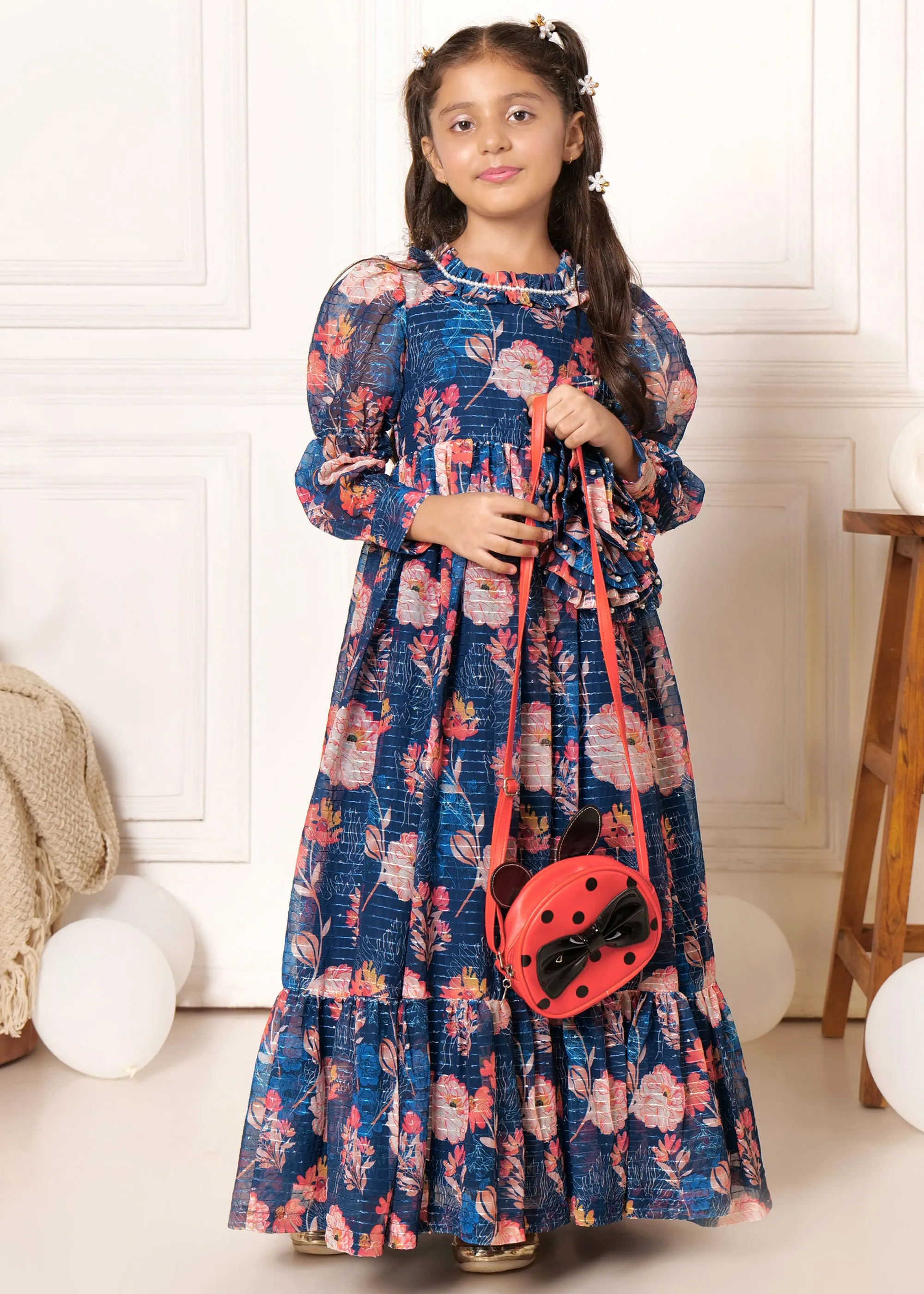 Midnight Garden Floral Maxi Dress