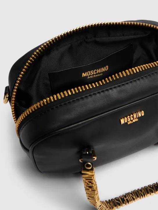 Moschino   Mini Lettering Napa top handle bag 