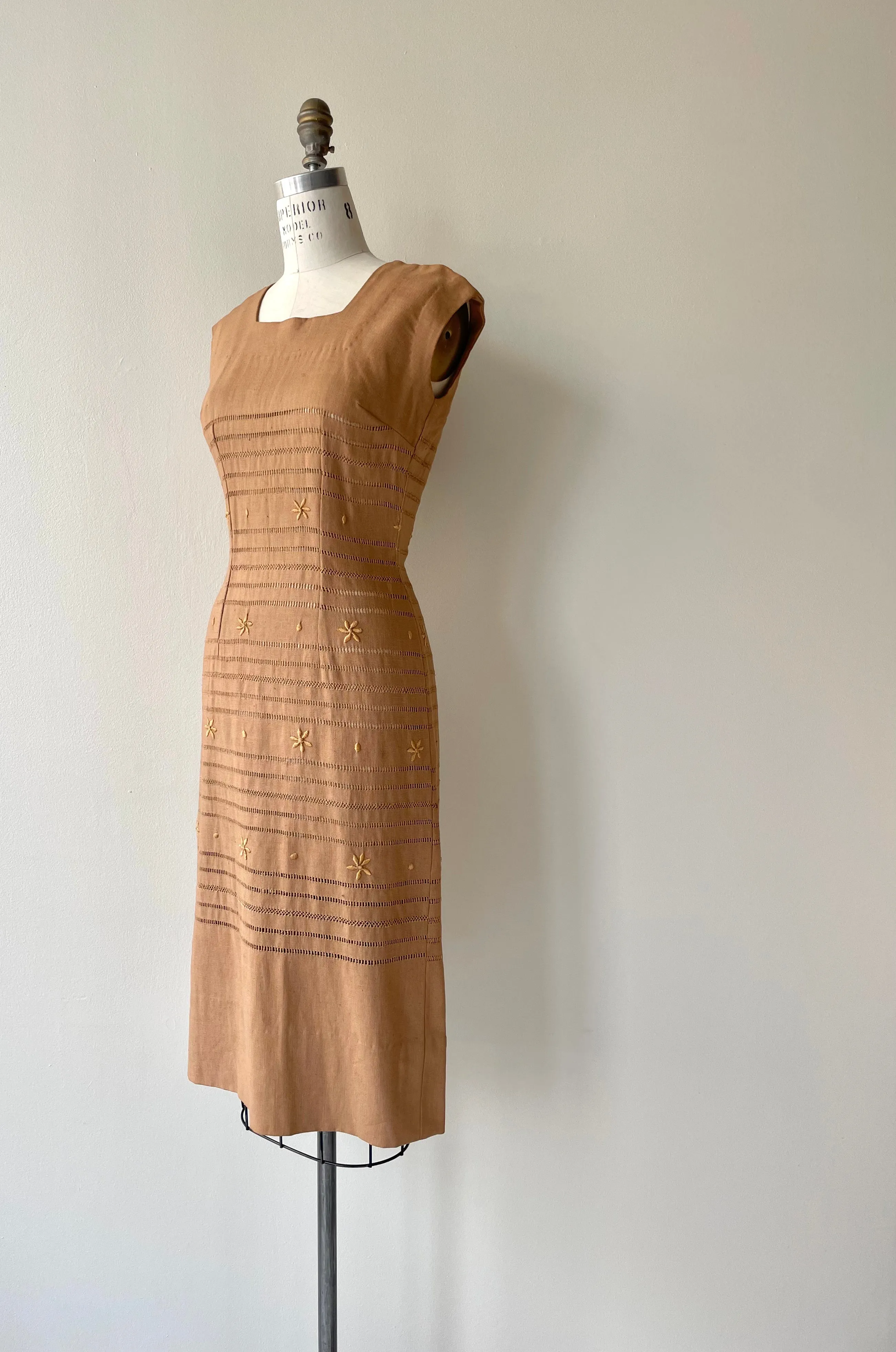 Nanotte Linen Dress | 1950s