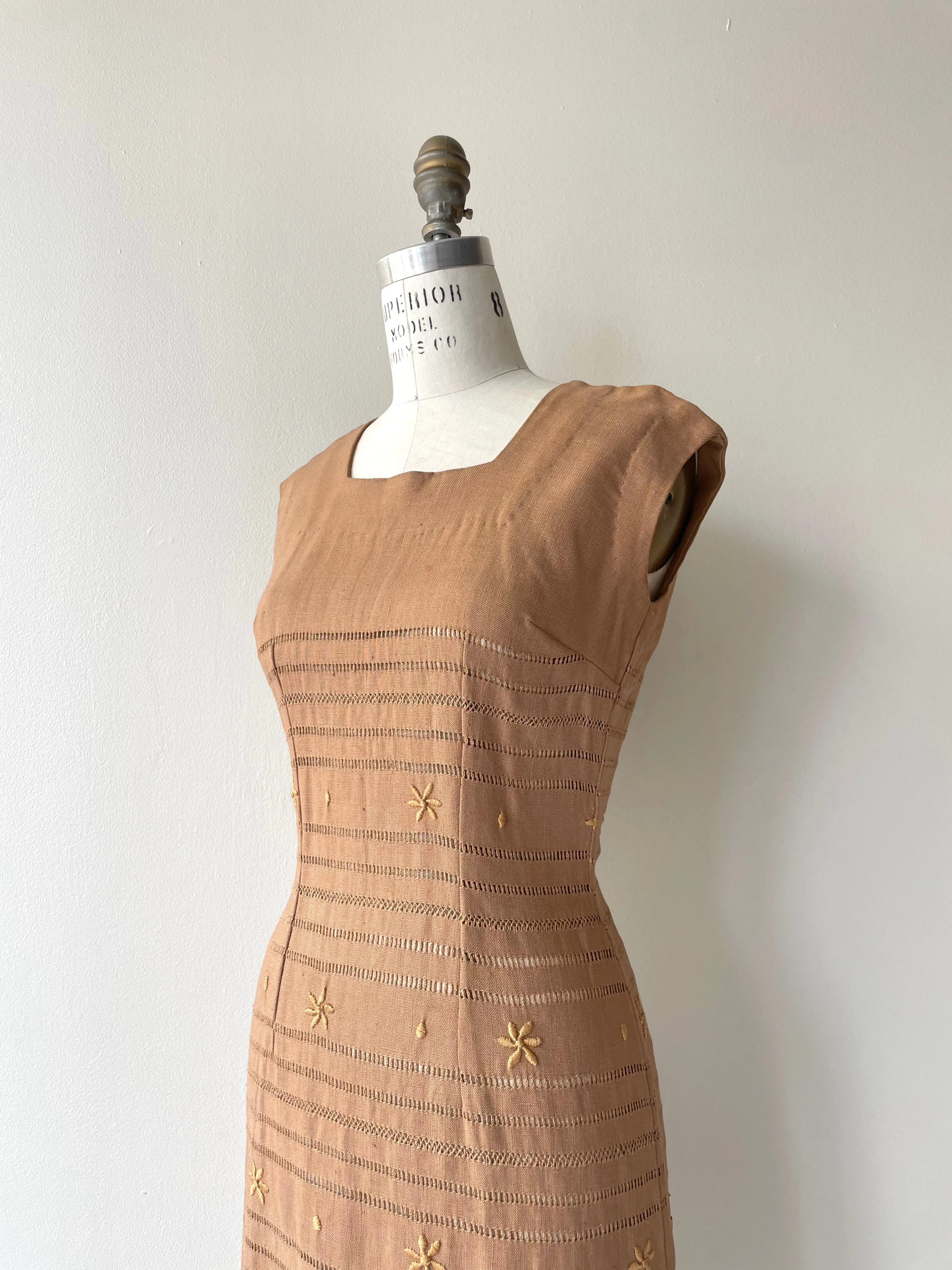 Nanotte Linen Dress | 1950s