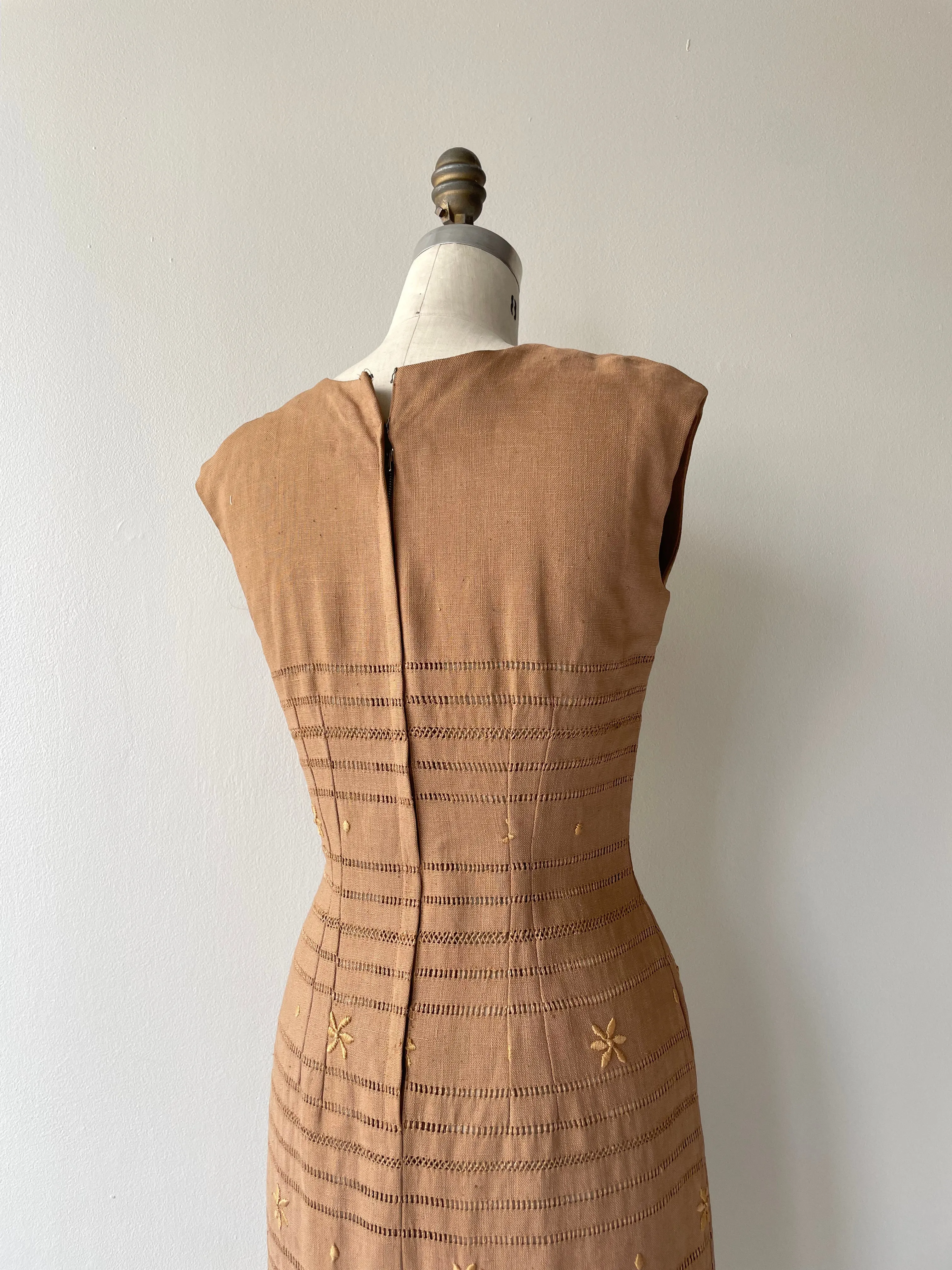 Nanotte Linen Dress | 1950s