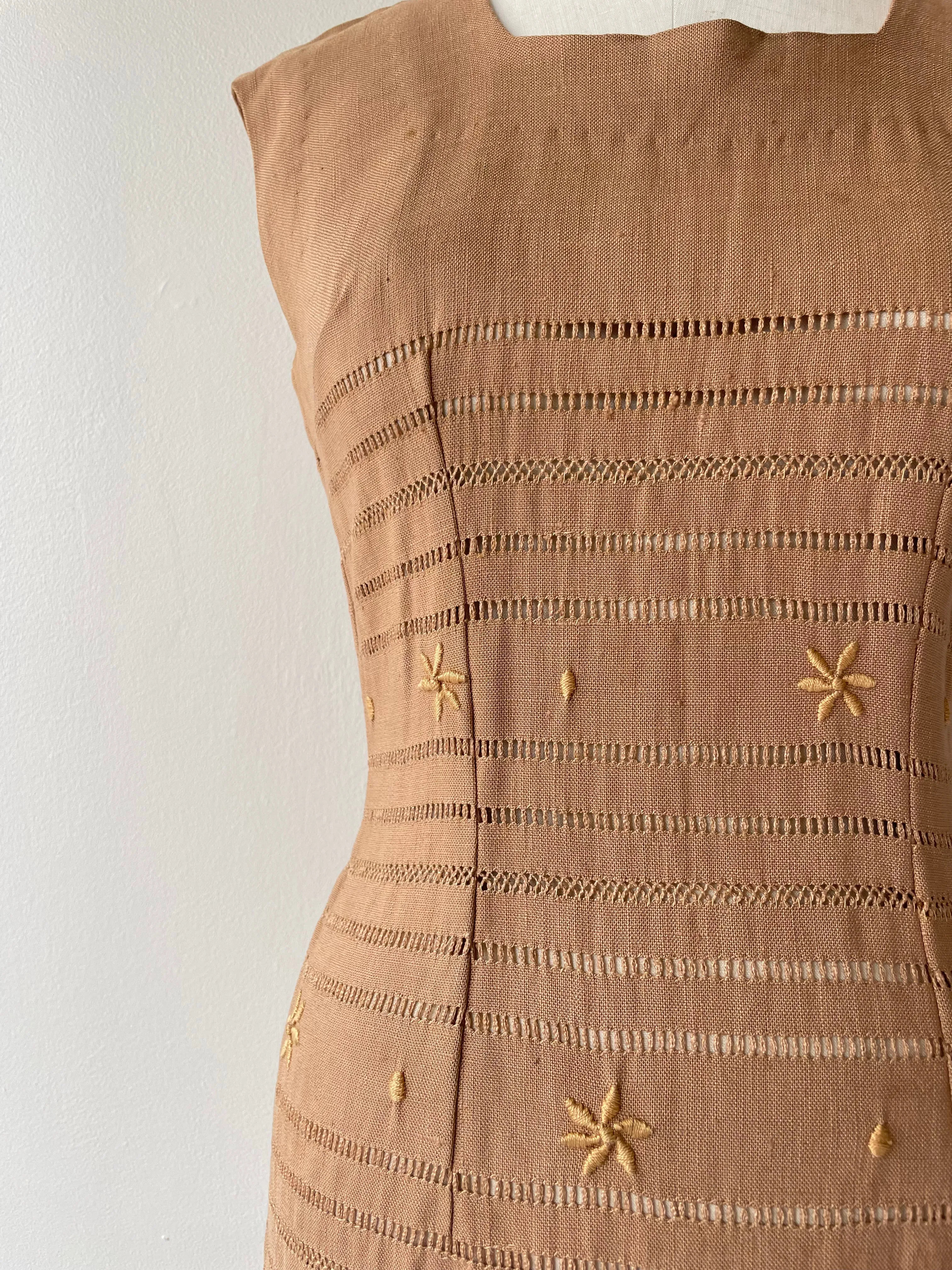 Nanotte Linen Dress | 1950s