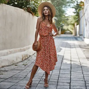 New Summer Vacation Style Polka Dot Dress