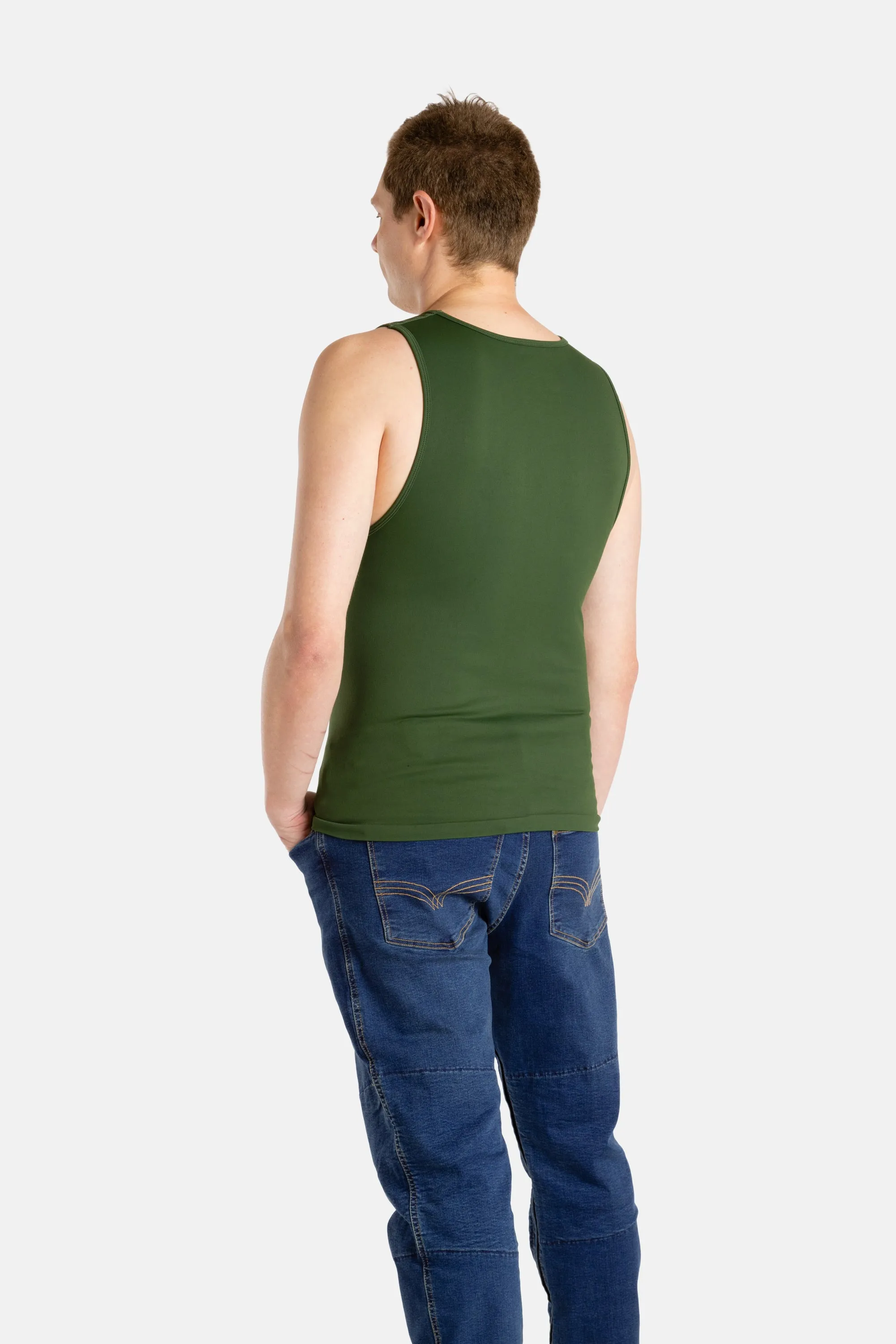 No Limbits Adaptive Men's Olive Sensory Compression Tank