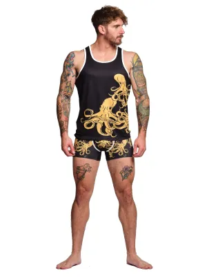 Octopus Black Tank