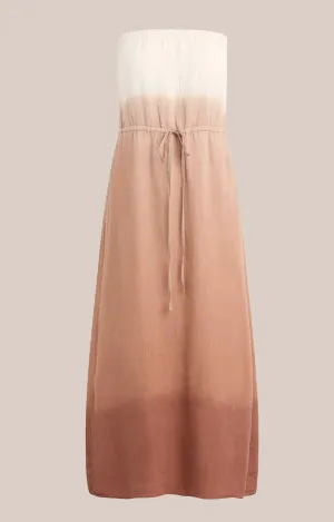 Ombre Strapless Maxi Dress