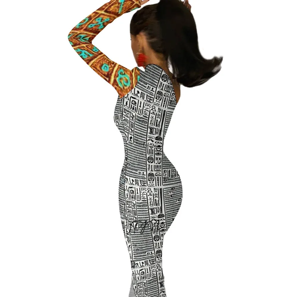 OP LADY Half Sleeve Slit Dress