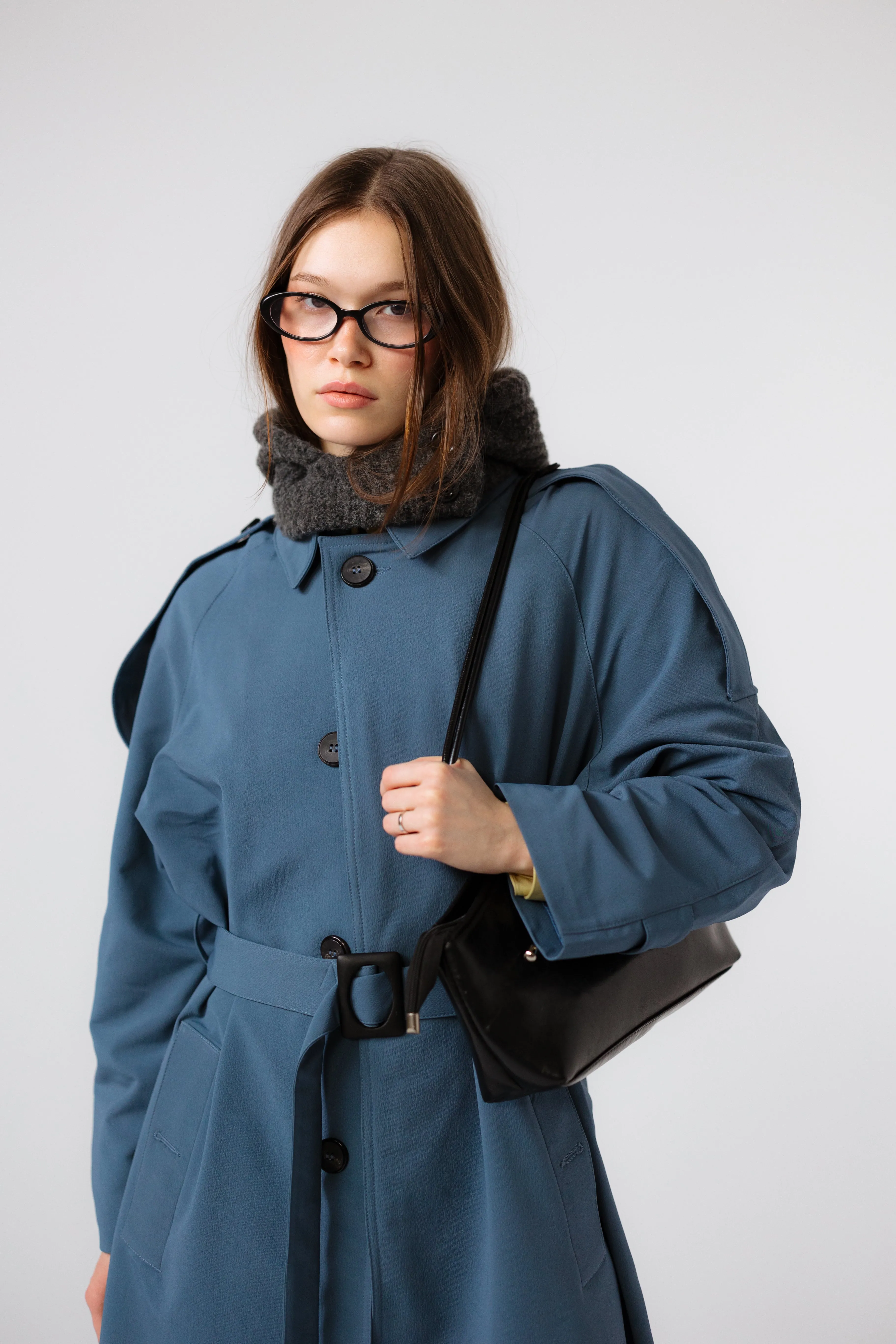 OSLO TRENCH COAT - NAVY