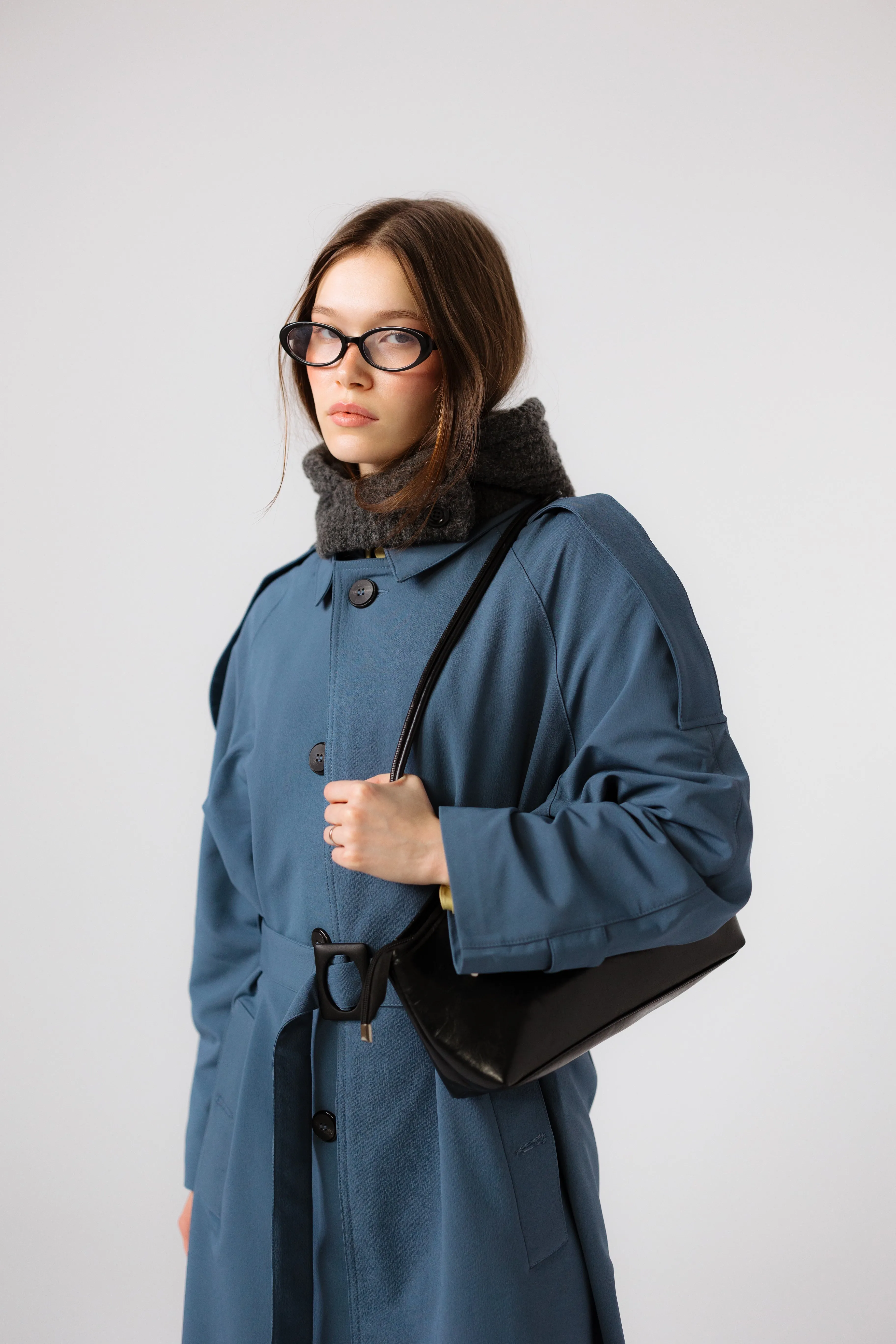 OSLO TRENCH COAT - NAVY