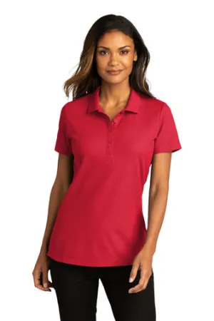 PA Ladies LK810SuperPro React Polo W/ Lindner Dental logo