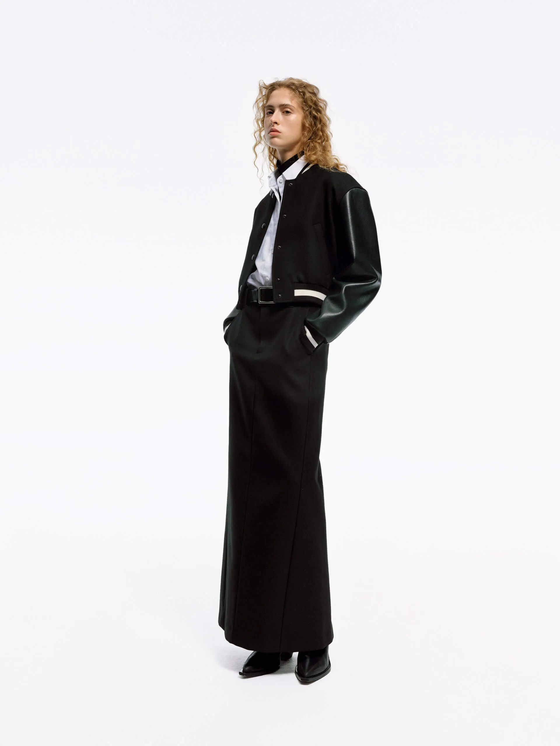 Paneled Cropped Jacket