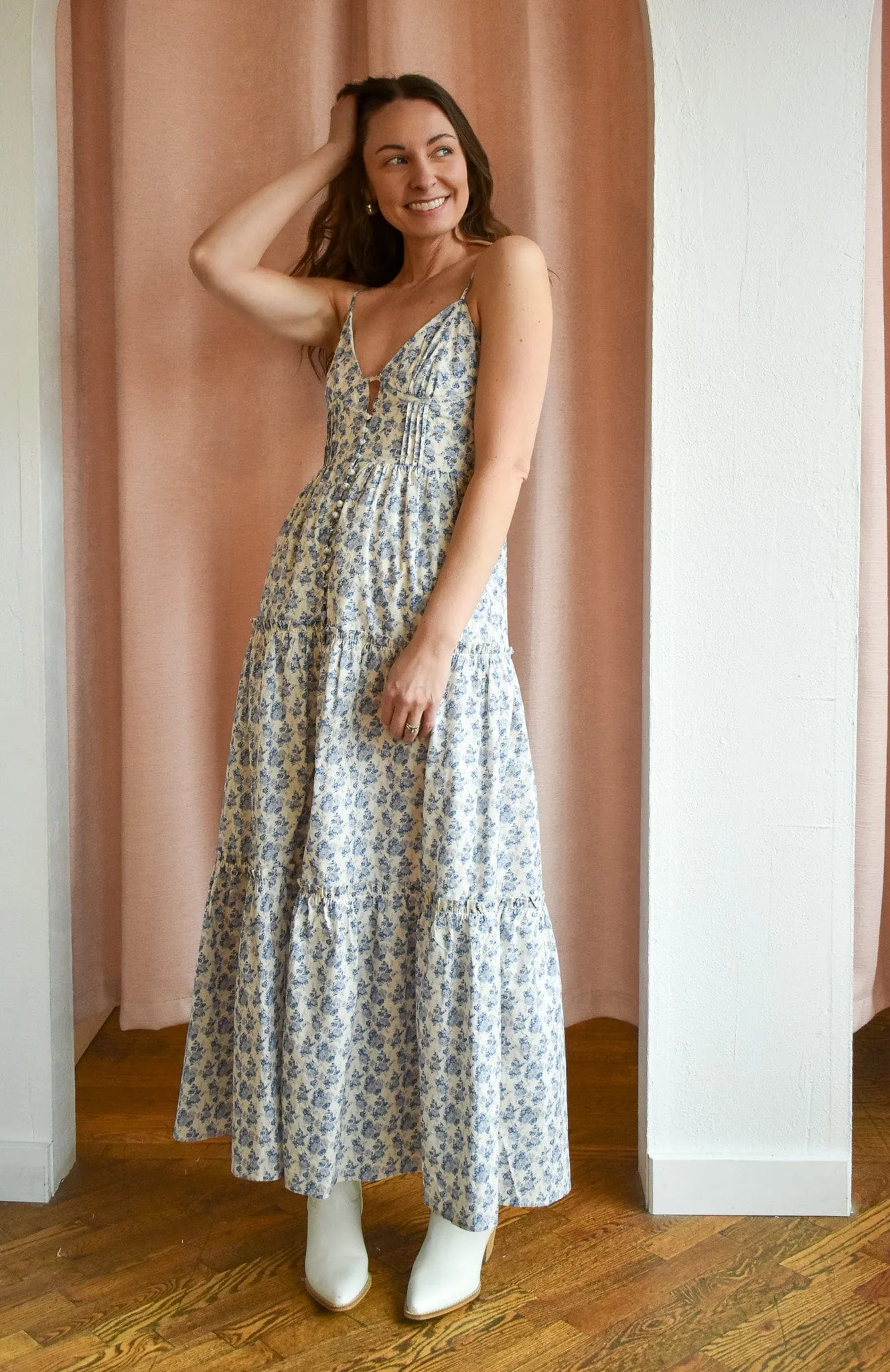 Parisian Bloom Maxi Dress