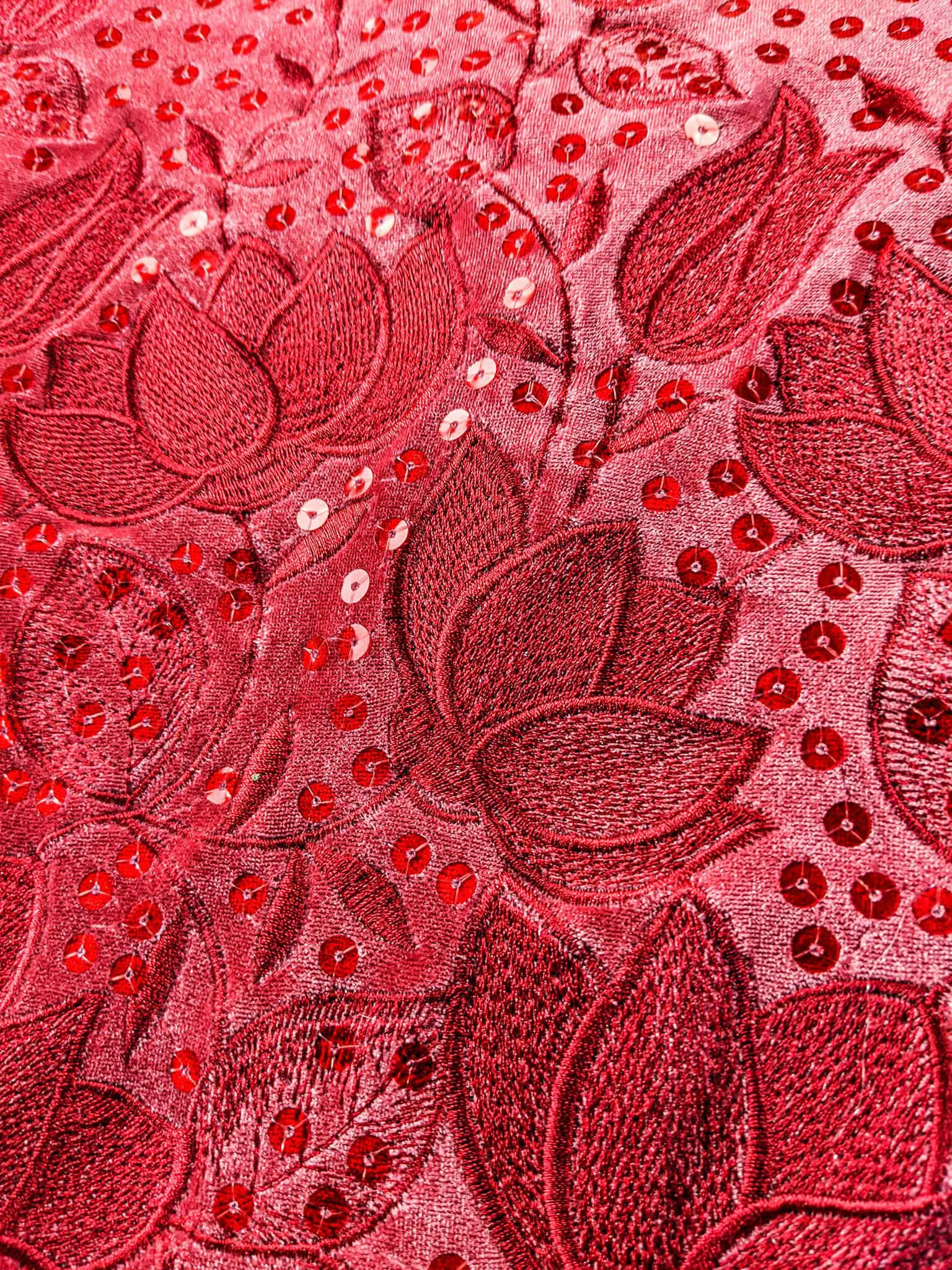 Pink Velvet George Fabric