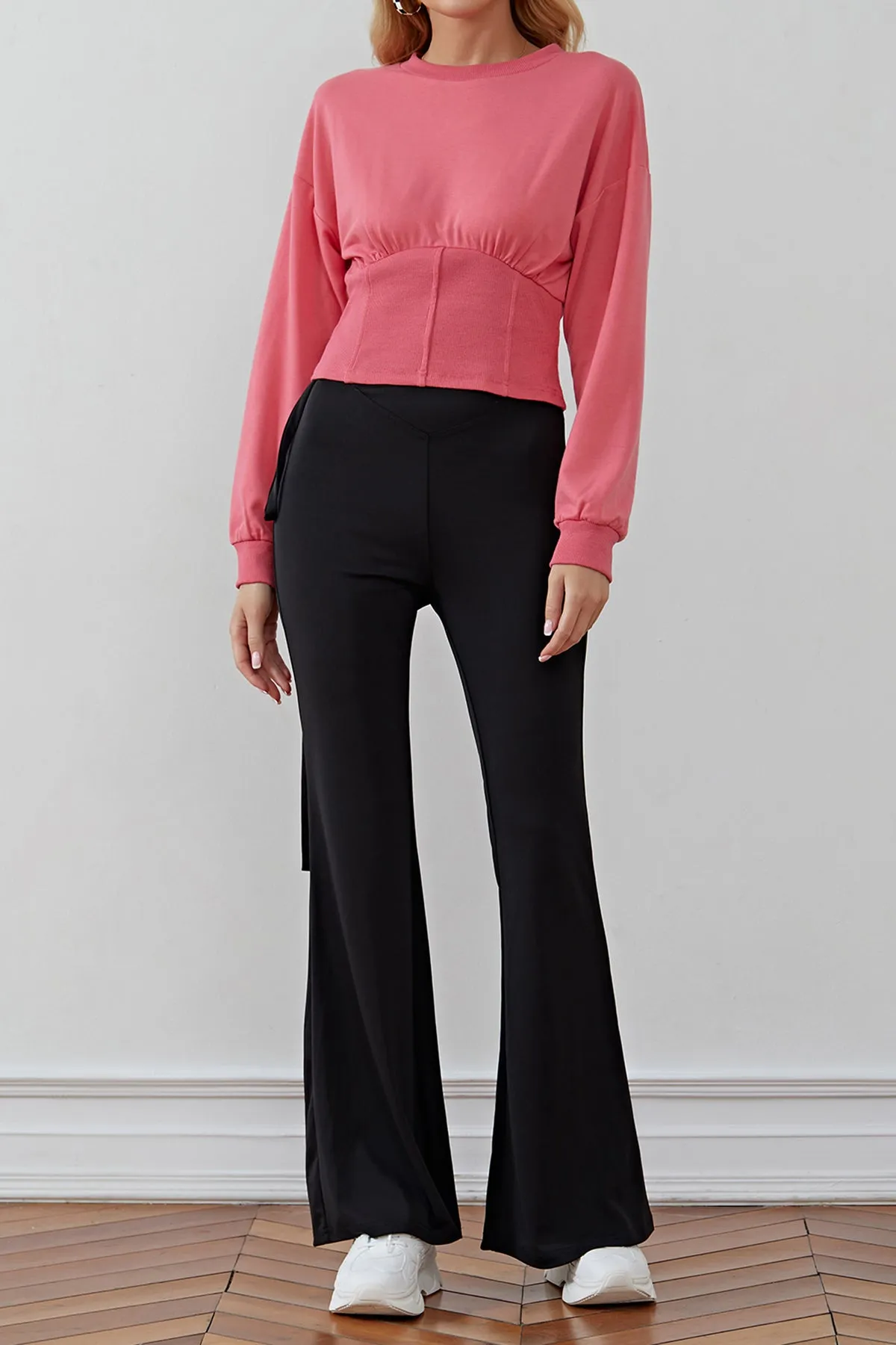 Plain Drop Shoulder Sweatshirt