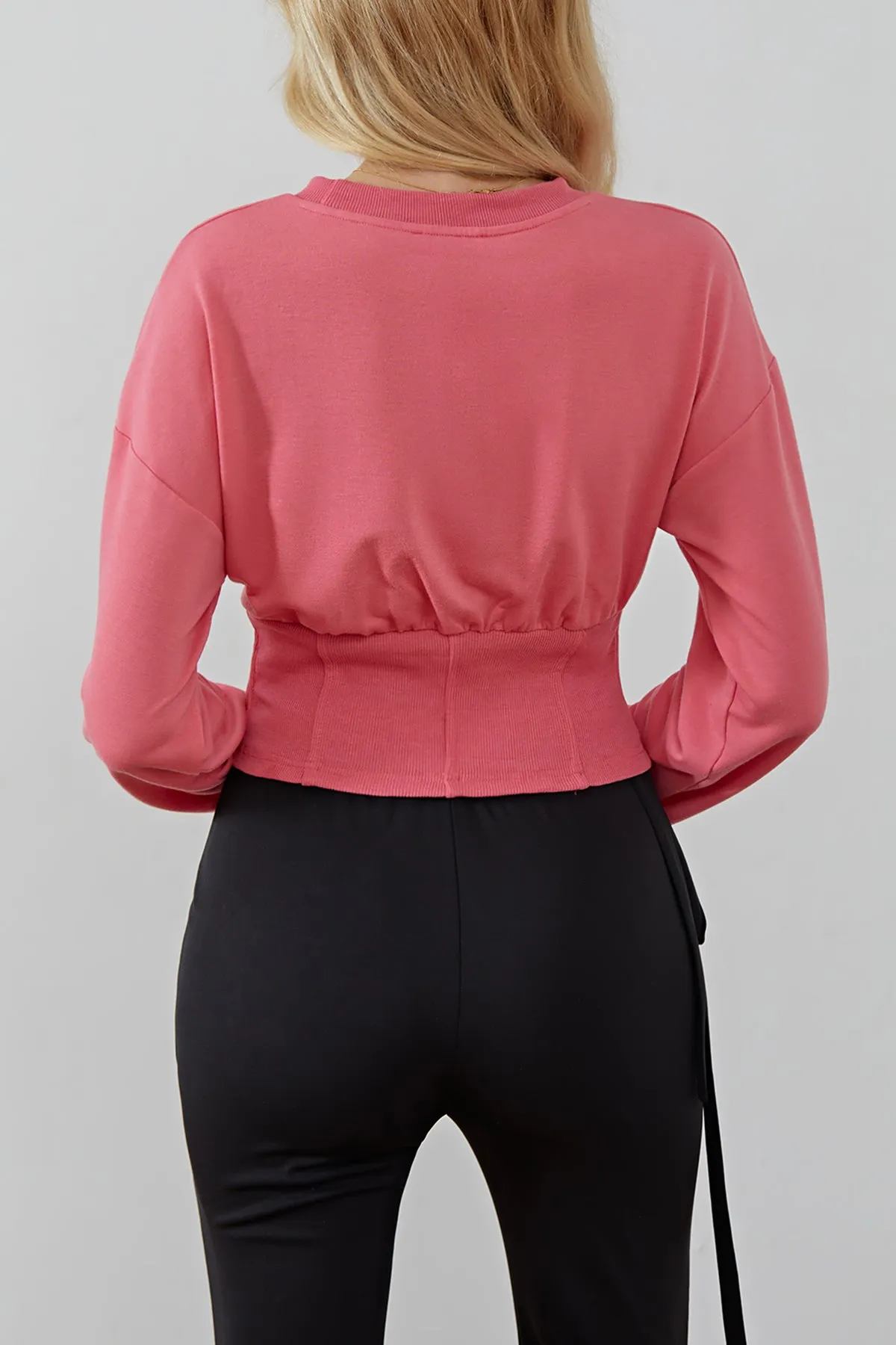 Plain Drop Shoulder Sweatshirt