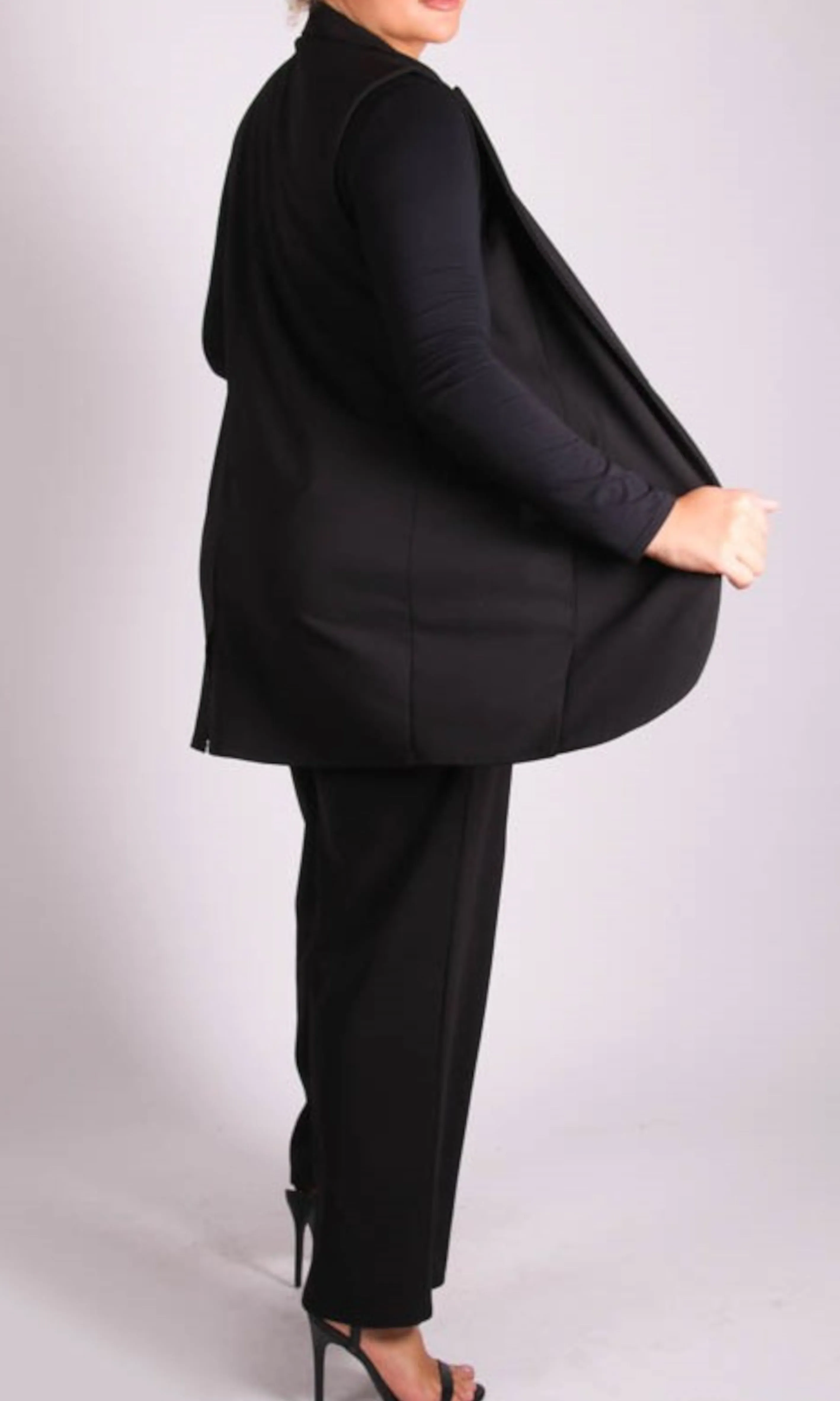 *PLUSSIZE* Gilet zwart Esther