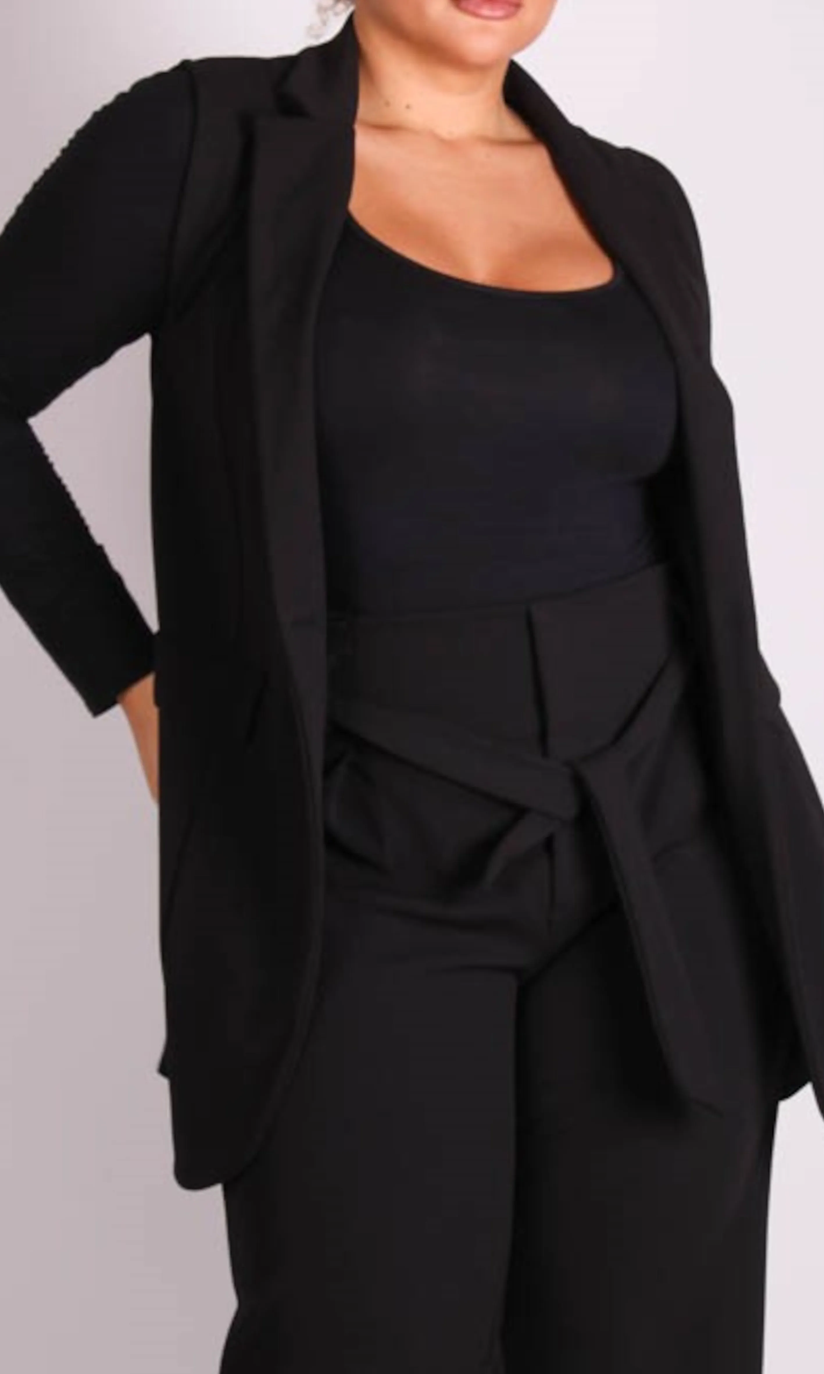 *PLUSSIZE* Gilet zwart Esther