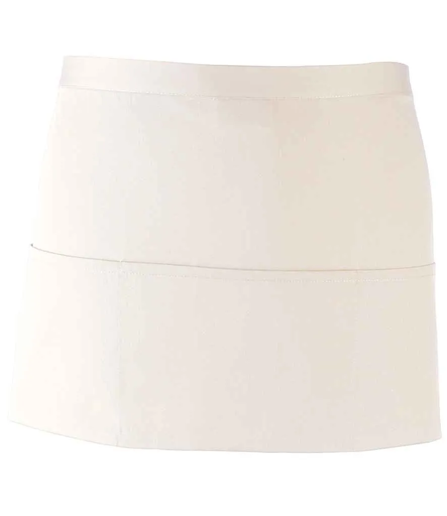 Premier 'Colours' 3 Pocket Apron | White