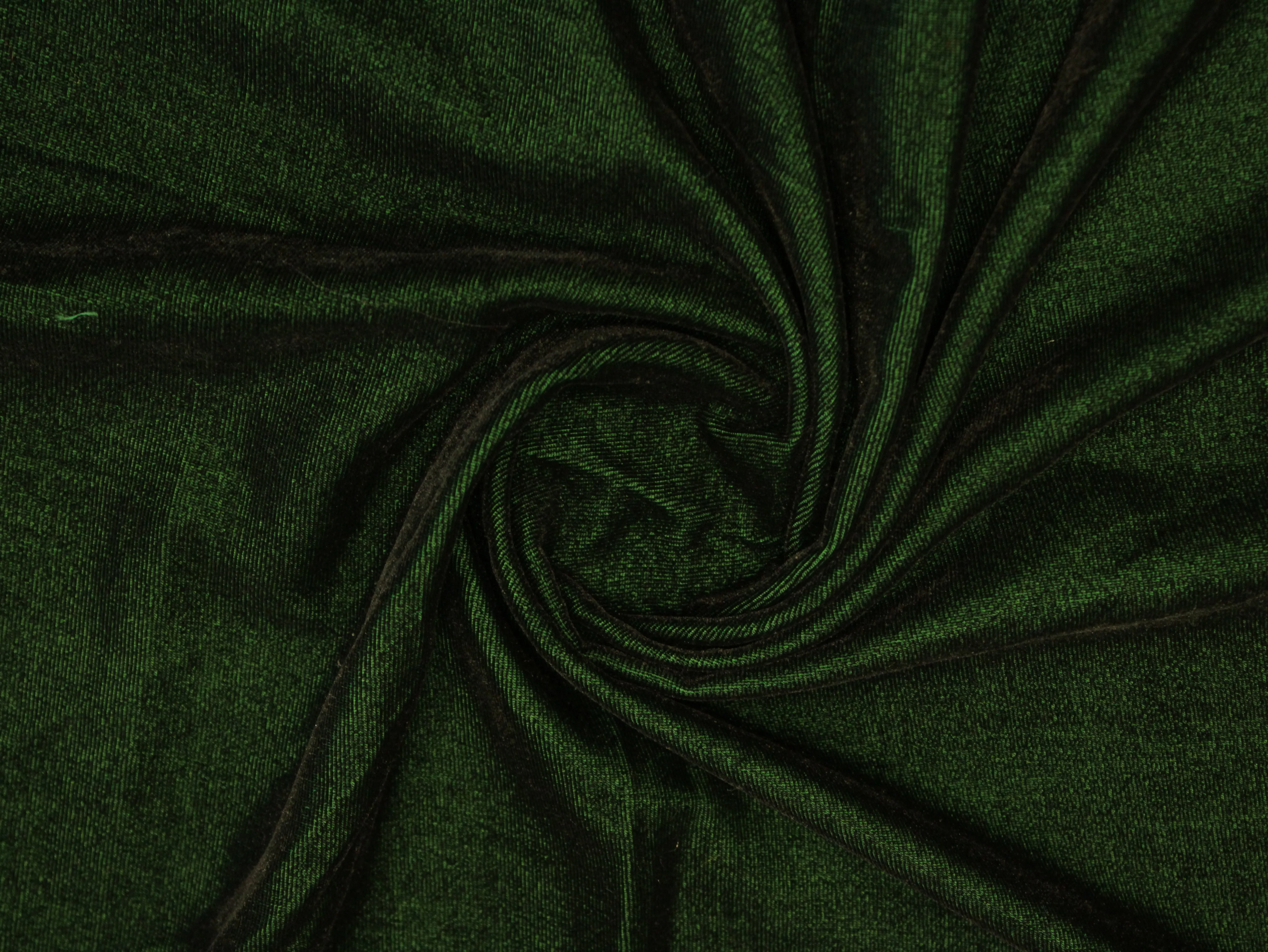 Premium Plain Micro Velvet Fabric - Dark Green
