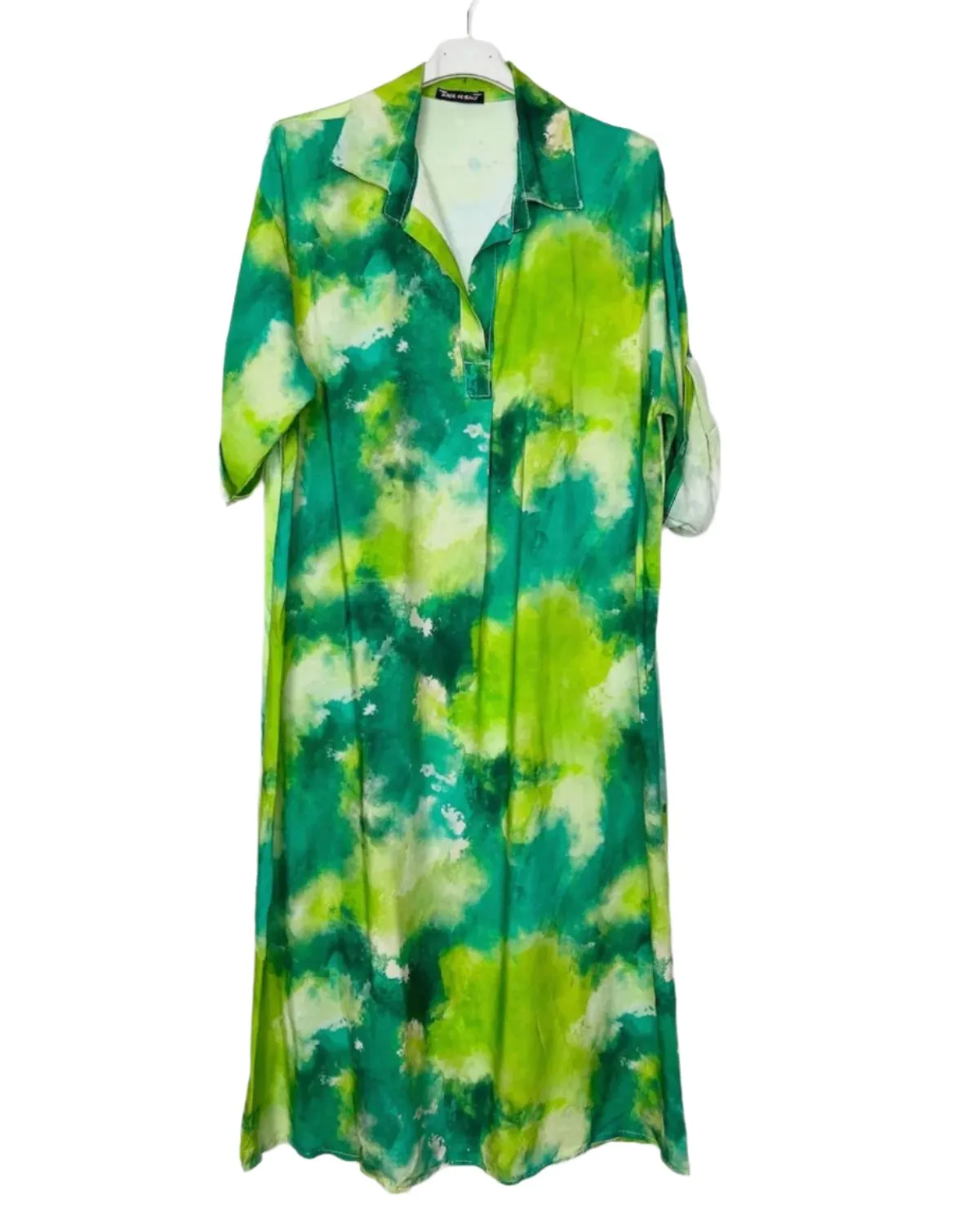 Printed long shirt with Pockets.