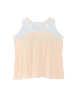 Privet Tank | Peach / White