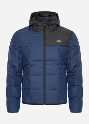 Puffer jacket - navy blue black
