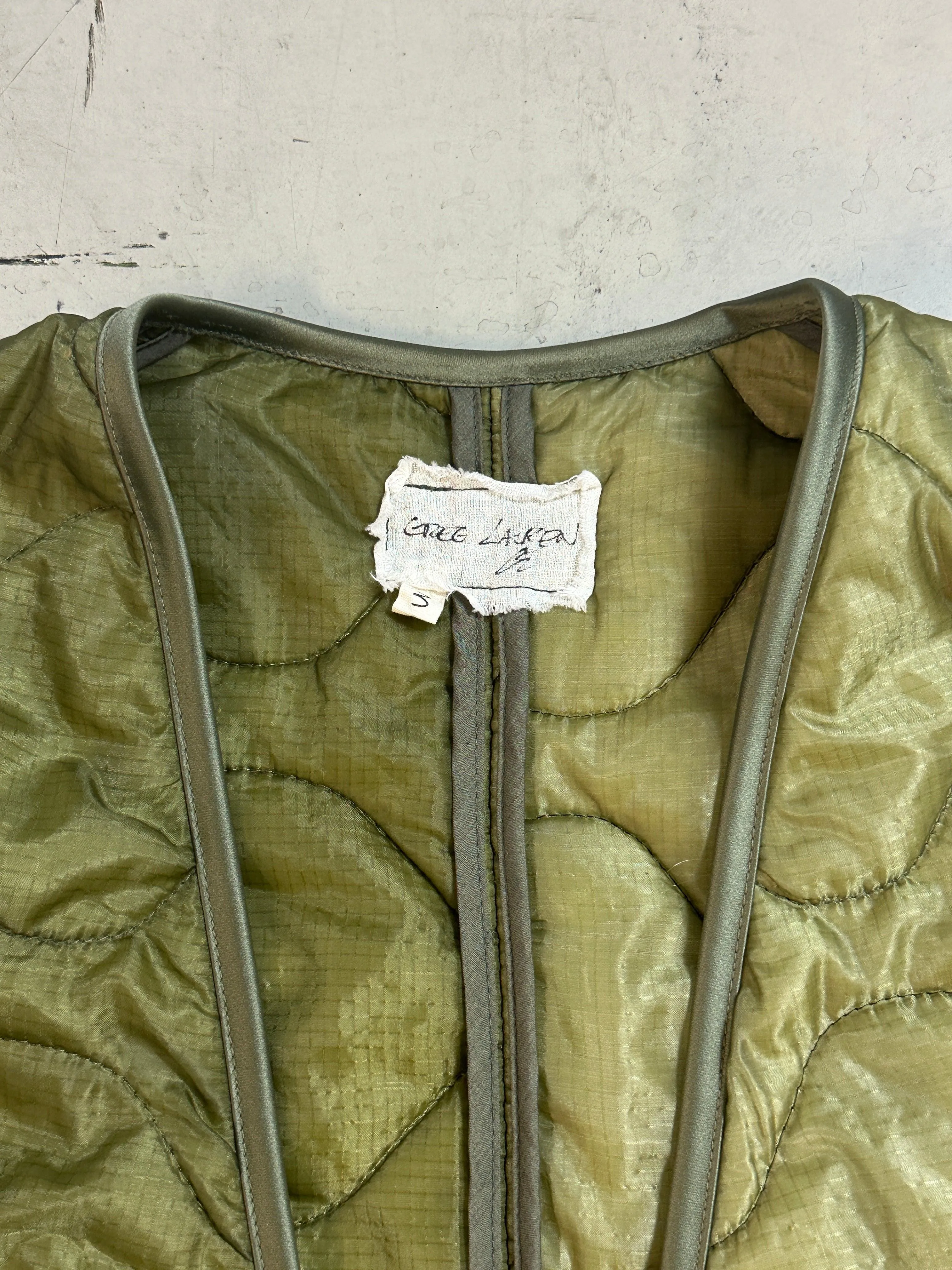 Puffy Cropped Jacket “Army”