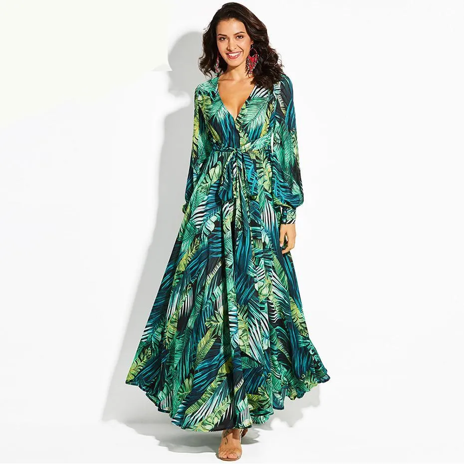 "Jungle Fever"  Vintage Maxi Dress