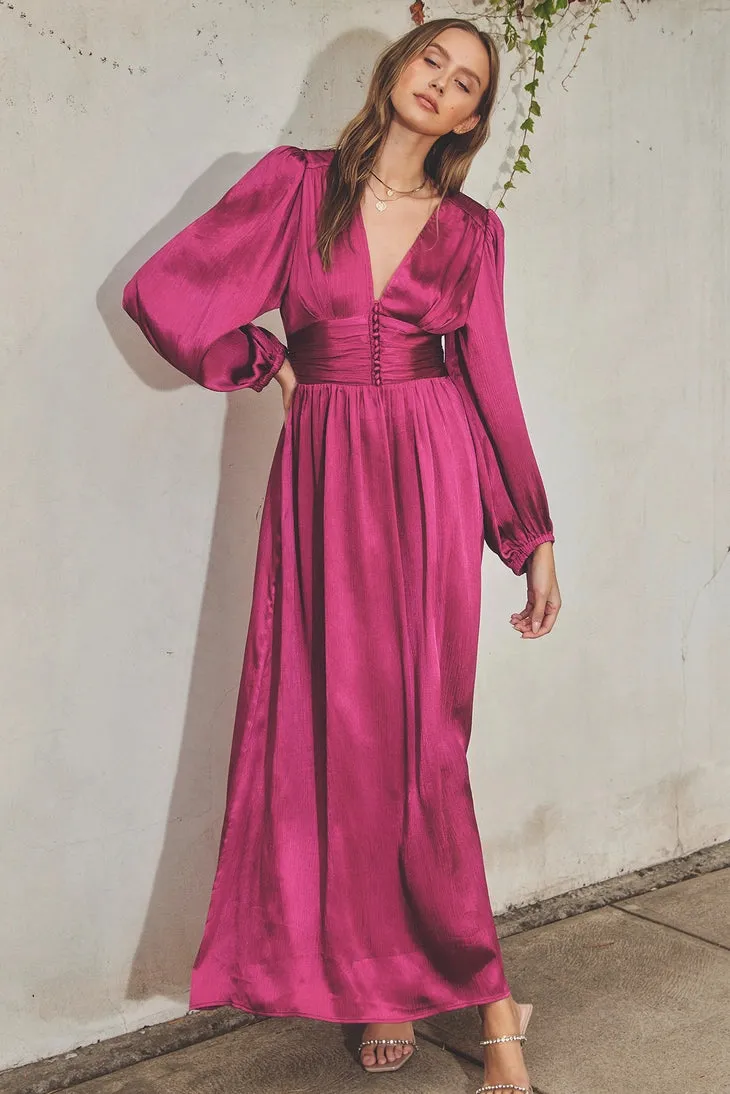 Rianna Ruched Maxi Dress