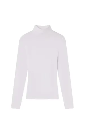 Rib Turtleneck - White