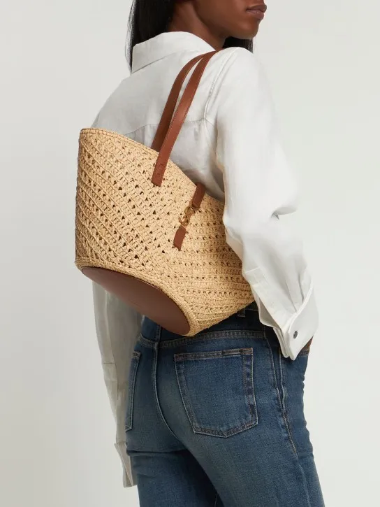 Saint Laurent   Raffia panier bag 
