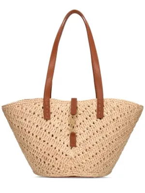 Saint Laurent   Raffia panier bag 
