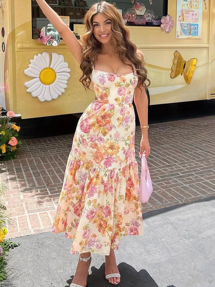 Seraphine  Floral Midi Dress